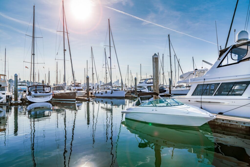 Boat marina in Isle of Palms
