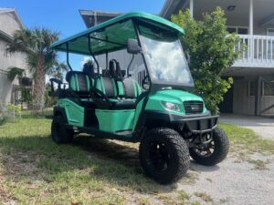 Golf Cart In IOP overlooking street
