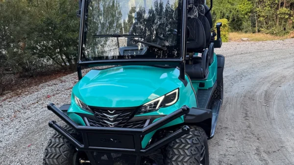 vortex street legal golf cart front left view