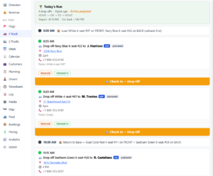golf cart rental software, automated schedule making